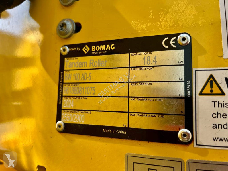 Zhutňovač Bomag BW100 AD-5