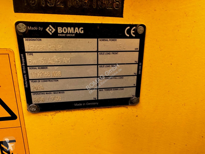 Compactador Bomag  BW 151 AD-5 AM  Stage V/Tier 4f