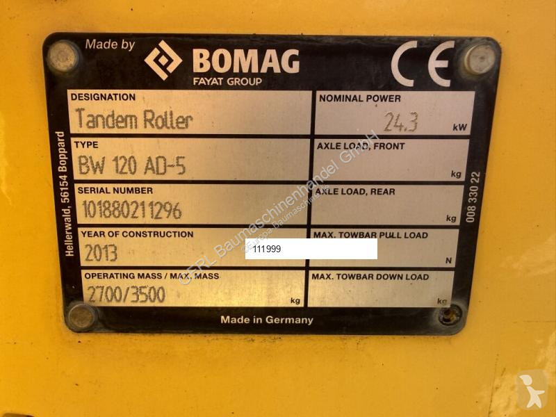 Compactor Bomag AD5