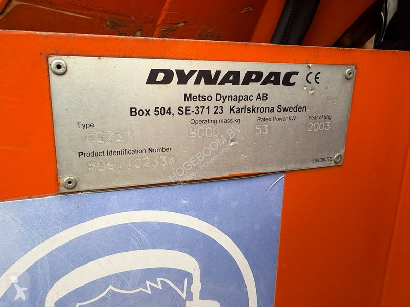Compacteur Dynapac CG 233