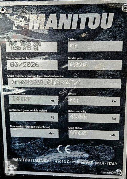 Телескопичен товарач Manitou MRT 1845 VISION...