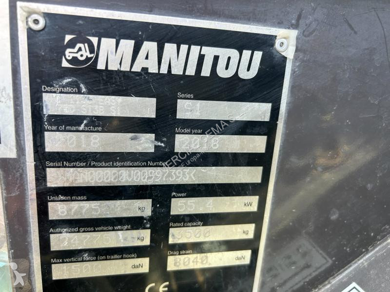 Teleskopisk truck Manitou  MT 1135 EASY 75D