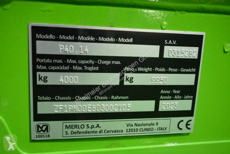 Încărcător telescopic Merlo 40.14
