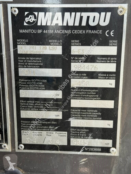 Chariot télescopique Manitou MLT 741-120