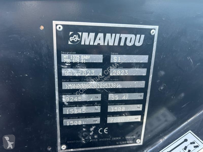 Teleskopisk truck Manitou  MT 1335 EASY