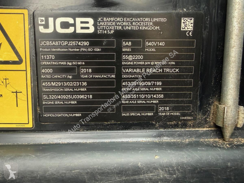 Carretilla telescópica JCB