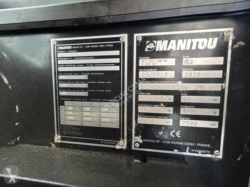 رافعة شوكية تلسكوبية Manitou  MLT 737-130 PS+