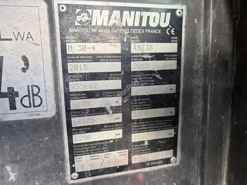 Teleskopický manipulátor Manitou M30-4