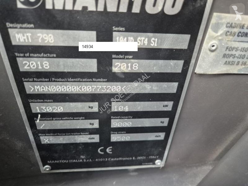 Teleskopisk truck Manitou MHT 790