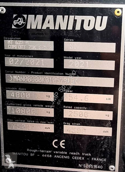 Încărcător telescopic Manitou MT 625 H      (09)