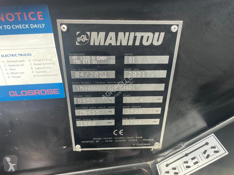 Teleskopisk truck Manitou  MT1335