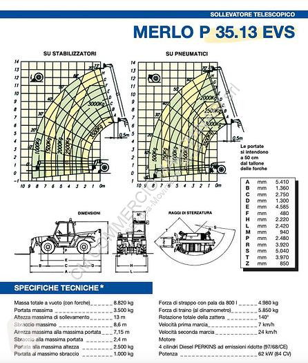 Chariot télescopique Merlo P35.13EVS