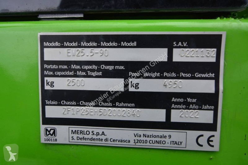 Carretilla telescópica Merlo E-Worker 25.5-90...