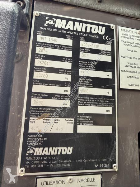 Carretilla telescópica Manitou