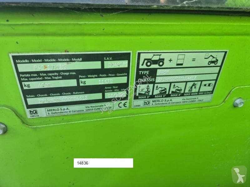 Teleskopisk truck Merlo P40.17 plus