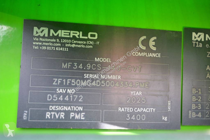 Teleskopisk truck Merlo MF 34.9 CS-140-CVTRONIC