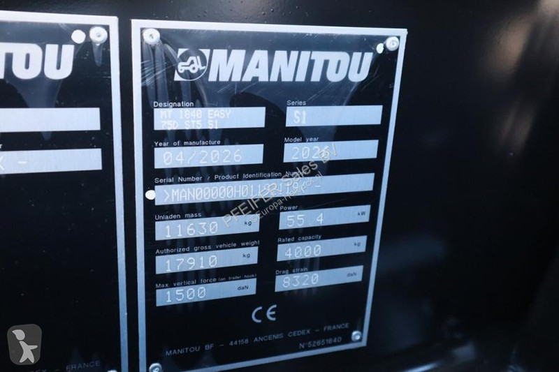Teleskopický vozík Manitou Easy 75D ST5 S1...
