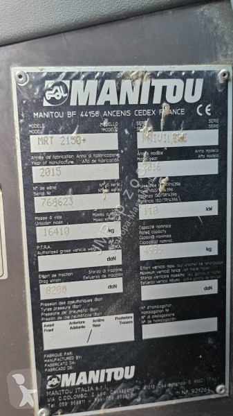 Încărcător telescopic Manitou MRT 2150 Plus...