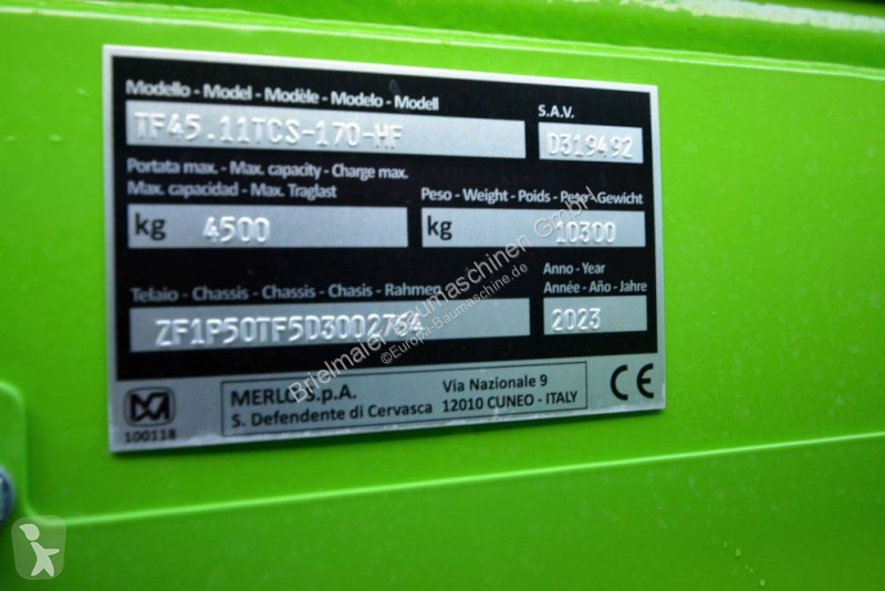 Încărcător telescopic Merlo TF 45.11CS-170-HF