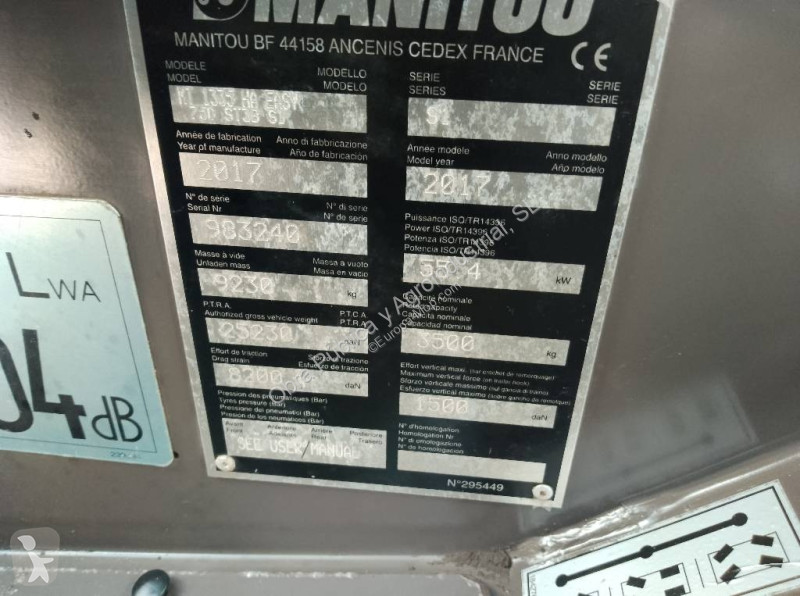 Teleskopisk truck Manitou MT 1335 H