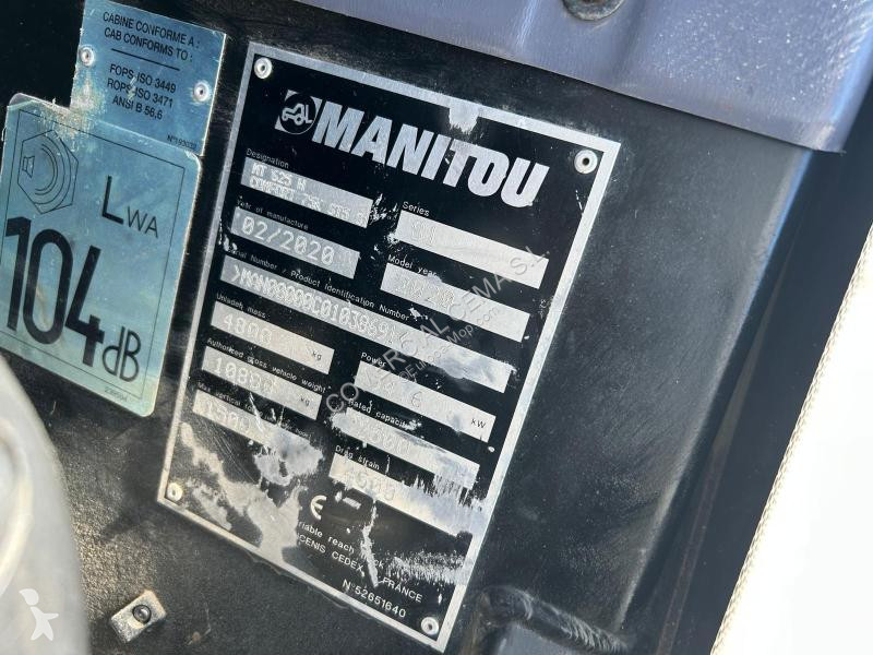 Chariot télescopique Manitou  MT 625 H