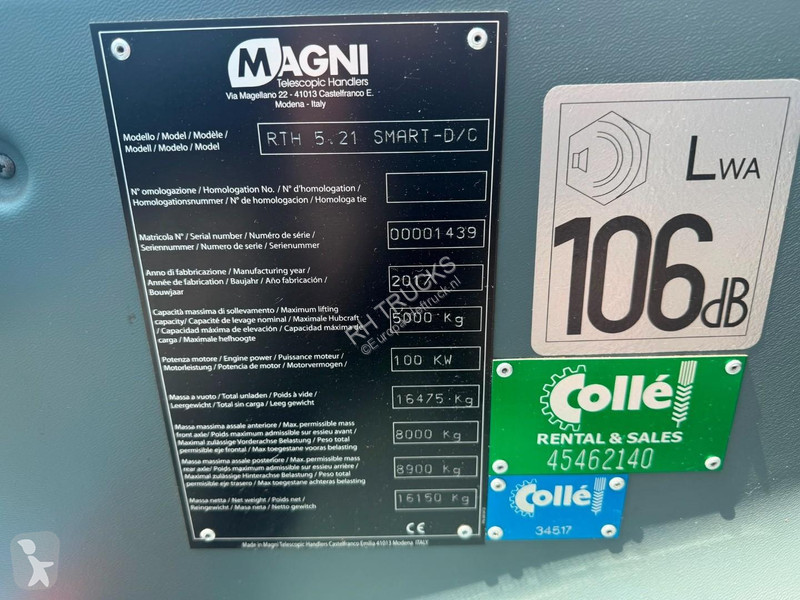 رافعة شوكية تلسكوبية Magni 5.21 4x4x4 - 5 Ton -...