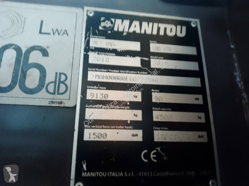 Teleskopisk truck Manitou MLT 845