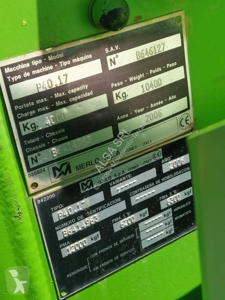 Empilhador braço telescópico  Merlo 40.17k