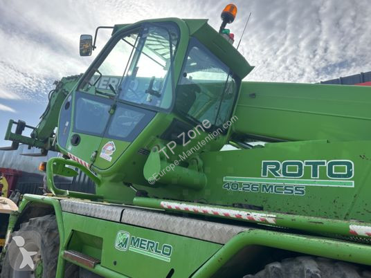 Chariot télescopique Merlo roto 40.26 mcss à...