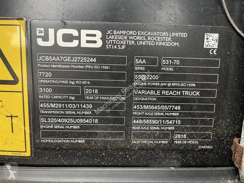 Verreiker JCB 531 - 70
