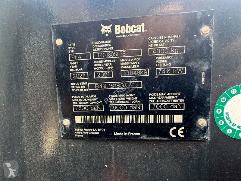 رافعة شوكية تلسكوبية Bobcat T40180 SLPB 31,CE,...