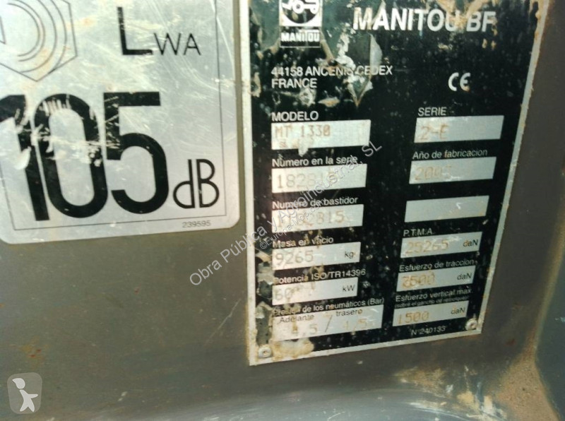 Carretilla telescópica Manitou MT 1330