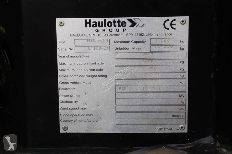 Телескопичен товарач Haulotte