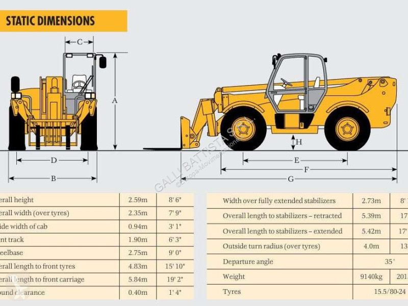 Carretilla telescópica JCB 532-120