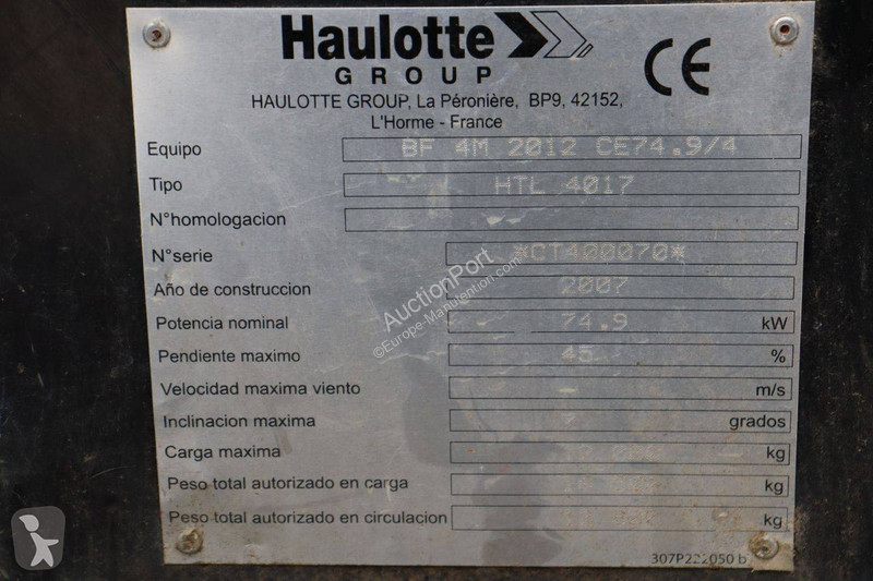 Chariot télescopique Haulotte