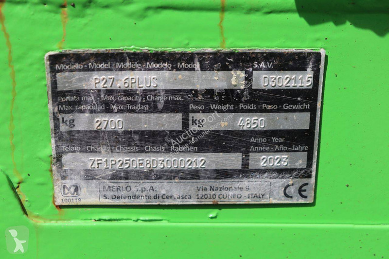 Merlo P27.6 PLUS telescopic handler