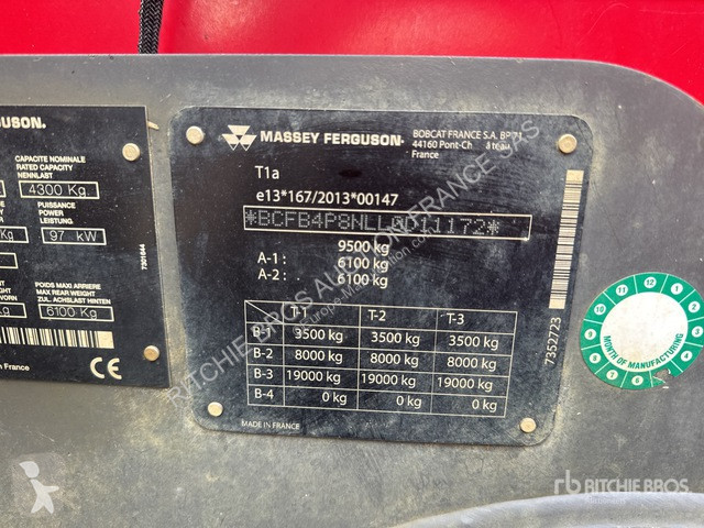 Carretilla telescópica Massey Ferguson  TH.8043