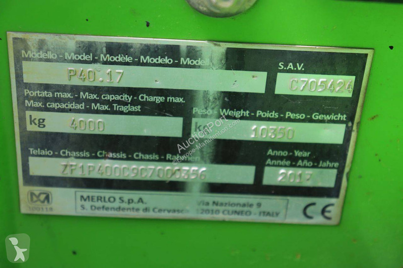 Teleskopický manipulátor Merlo P40.17