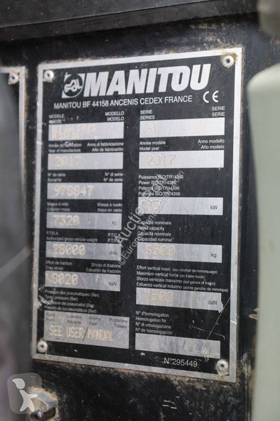 Carretilla telescópica Manitou MLT 635-130 PS+