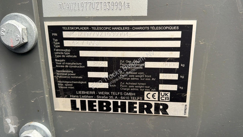 Teleskoplastare Liebherr T42-7S (INCL BUCKET /...
