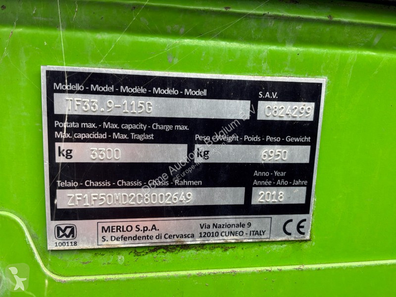 Carretilla telescópica Merlo TF33.9 115G