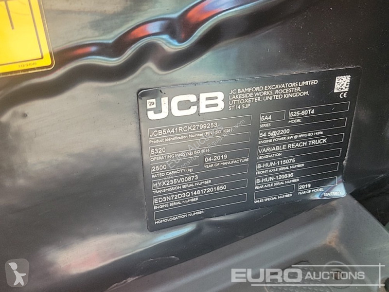 Teleskopický vozík JCB 525-60 Hi Viz