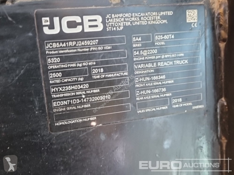 Teleskopický vozík JCB 525-60 Hi Viz