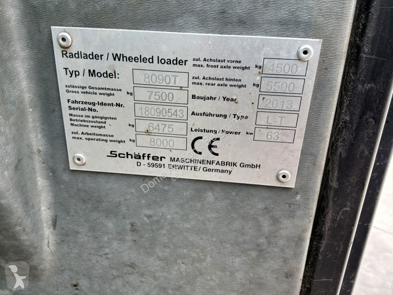 Carretilla telescópica Schäffer 8090T