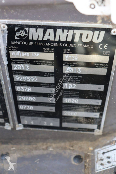 Carretilla telescópica Manitou MLT 340-137/ST3B