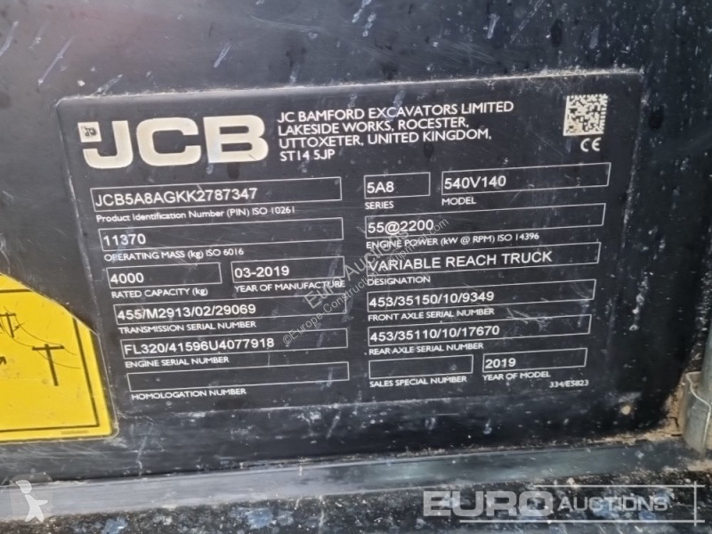Teleskopický vozík JCB 540-140 Hi Viz