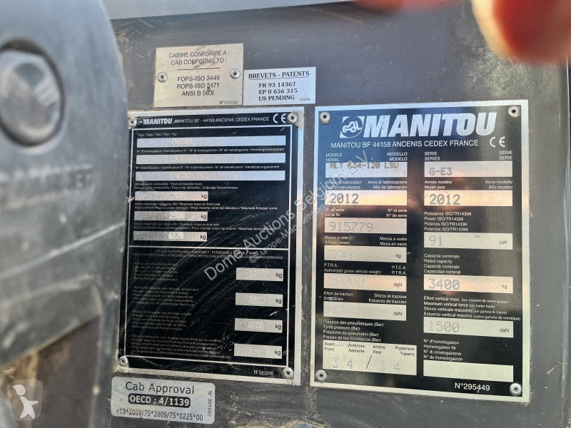 Chariot télescopique Manitou 634120 LSU