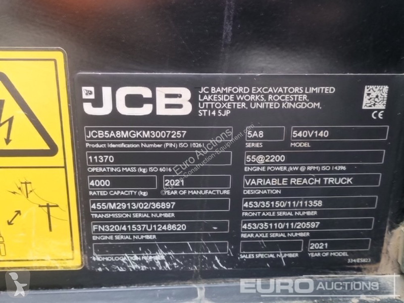 Teleskopický vozík JCB 540-140 Hi Viz
