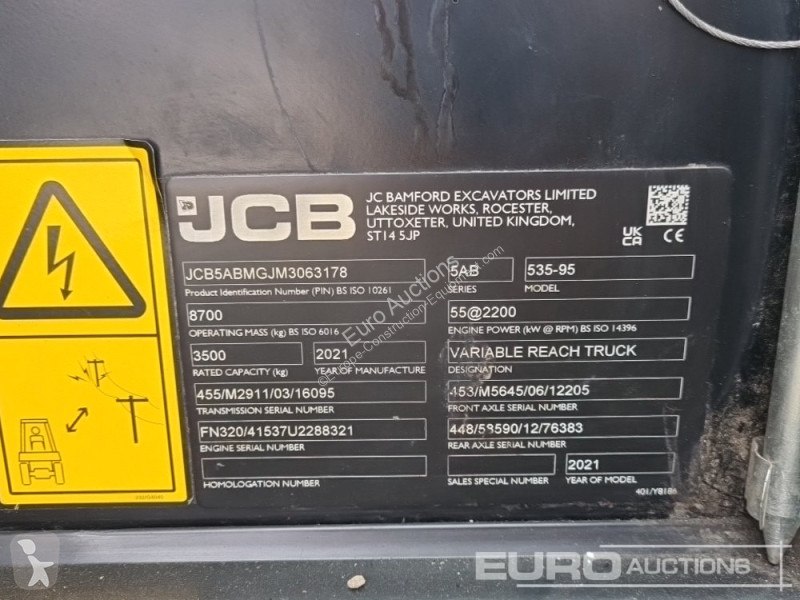 Chariot télescopique JCB 535-95