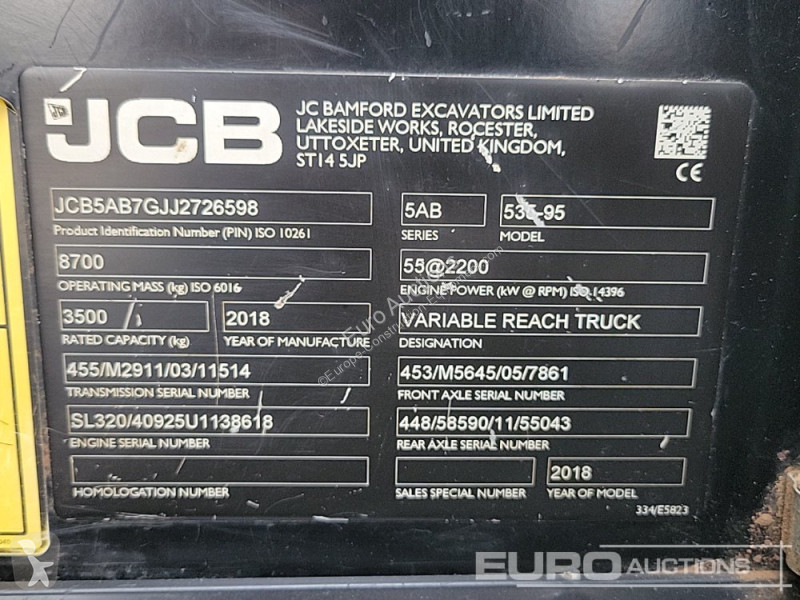 Chariot télescopique JCB 535-95